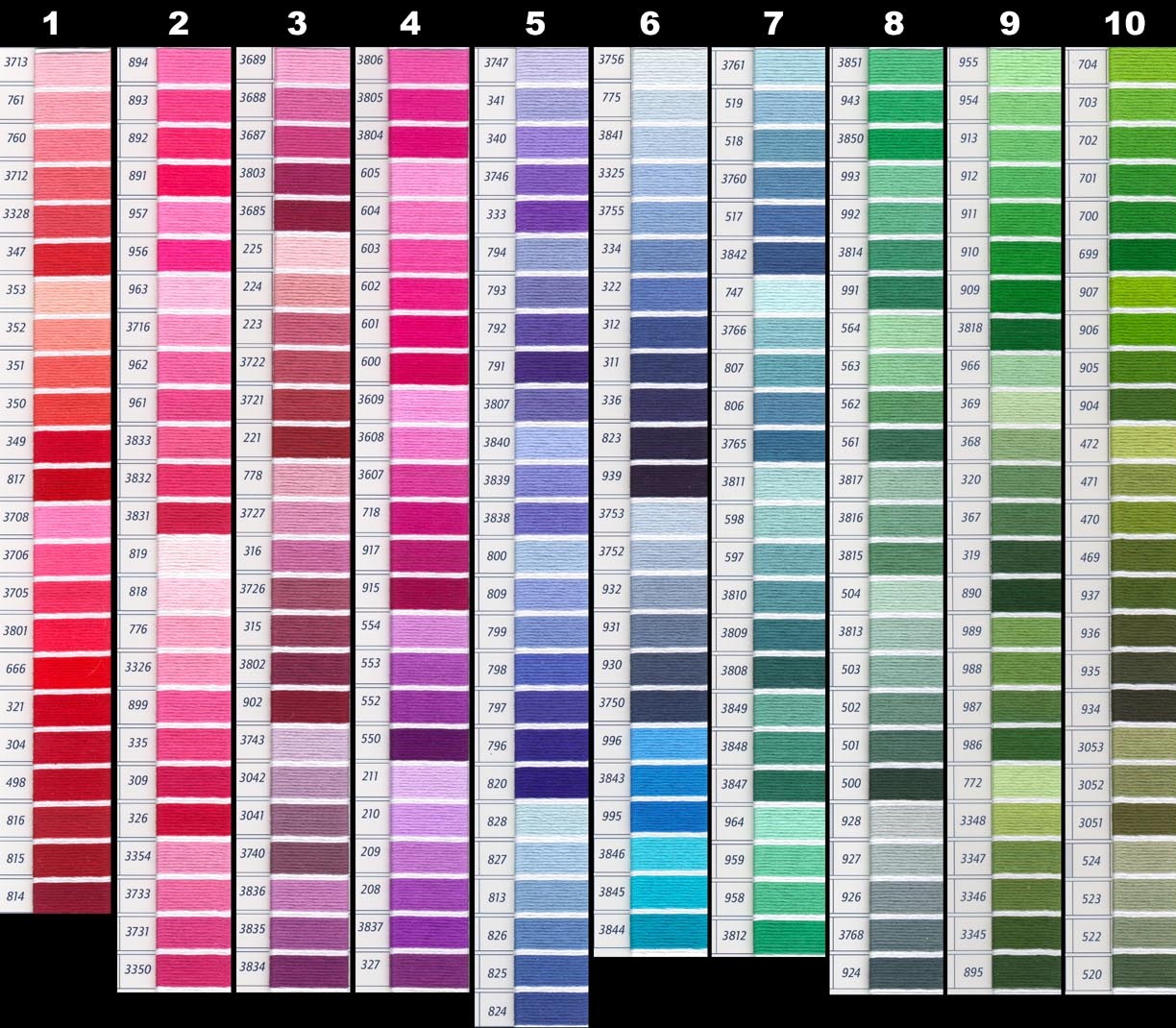 Clothing Color Chart