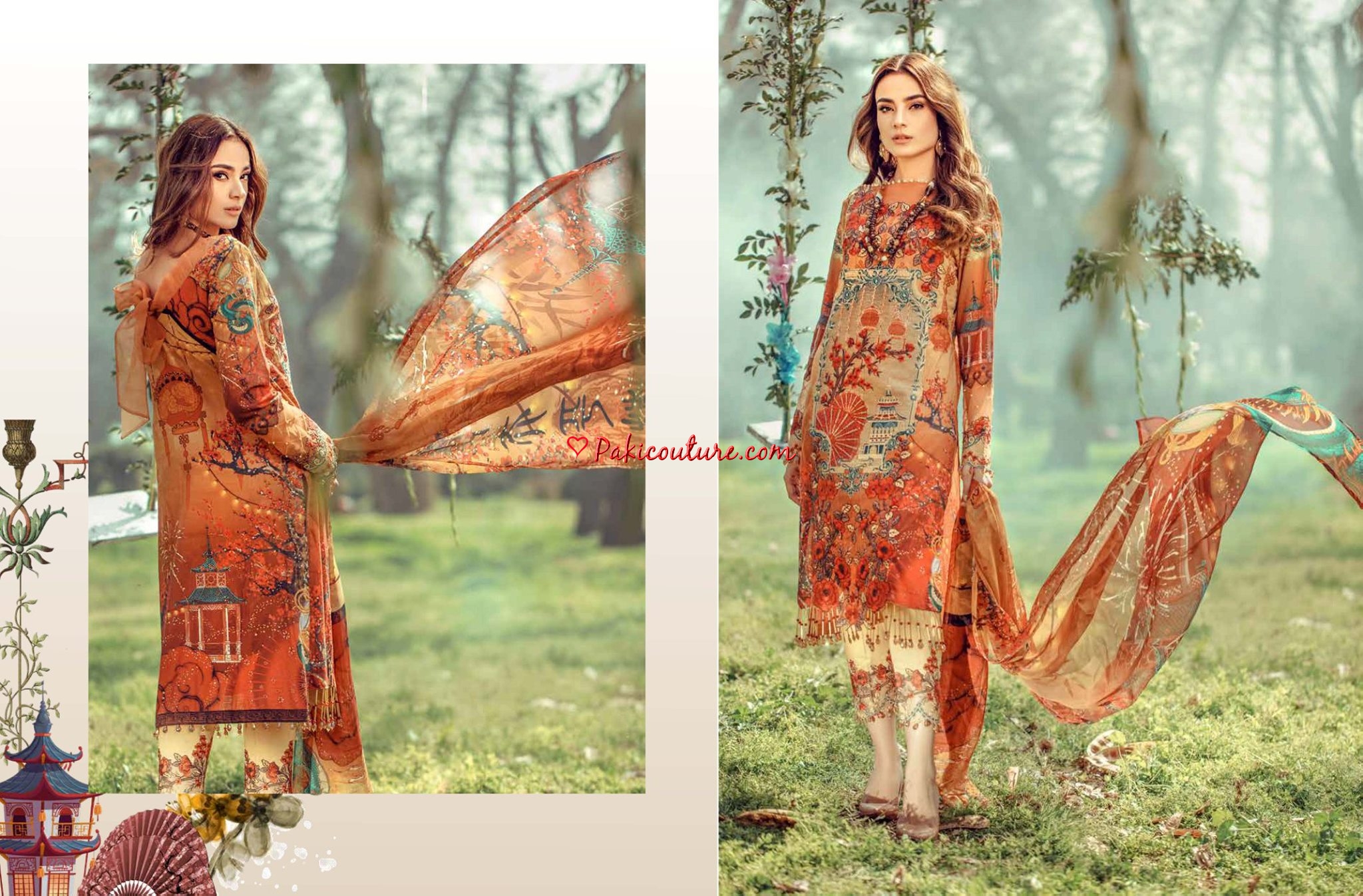 Adan’s Libas Floral Fantasies Premium Lawn Collection 2020 Shop Online