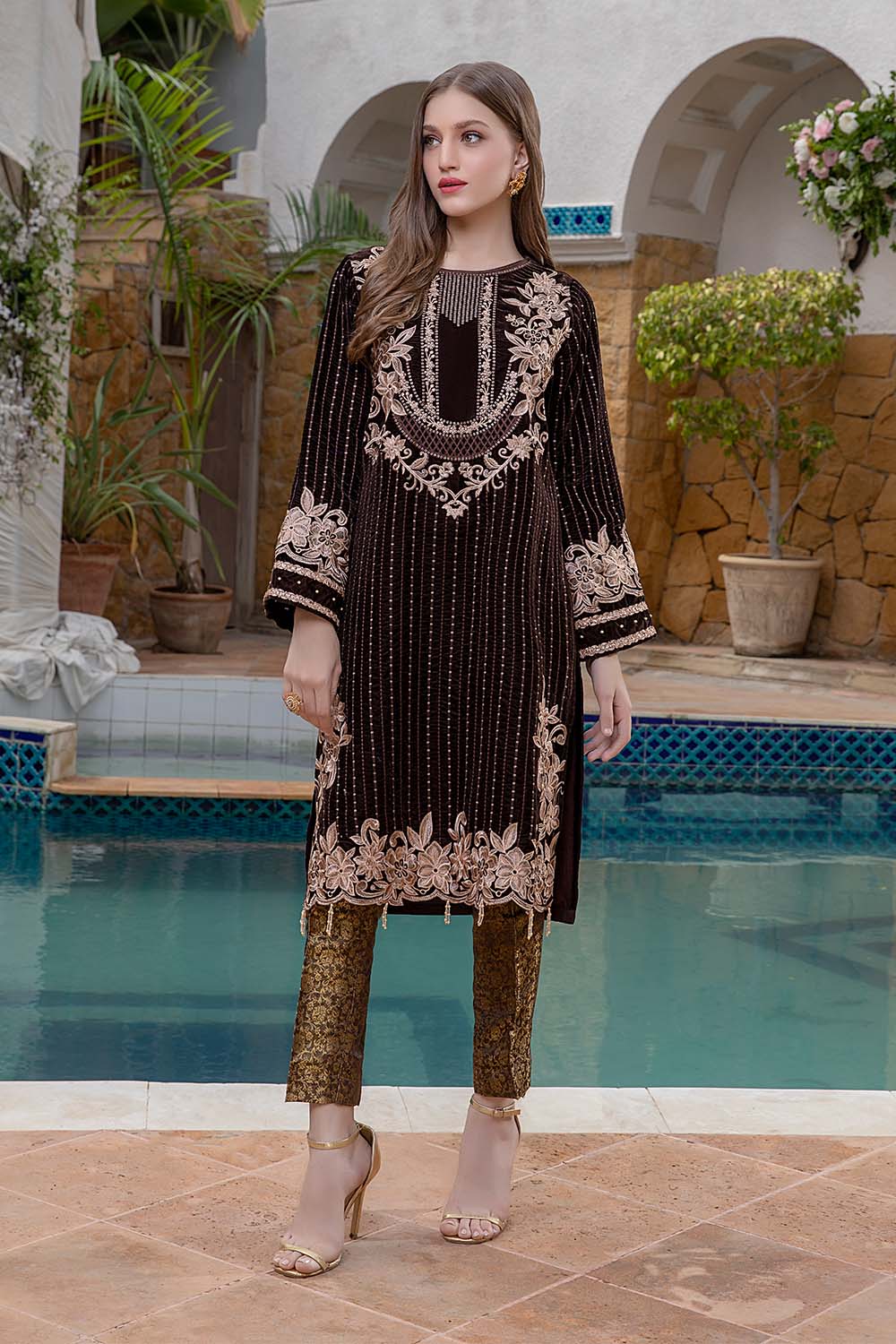 Pakistani Velvet Suits  Branded Velvet Suits Online Hello Khan