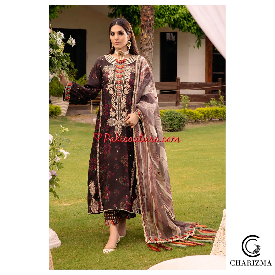 Charizma | Naranji Embroidered Lawn 24 | CN4-009 main image 0