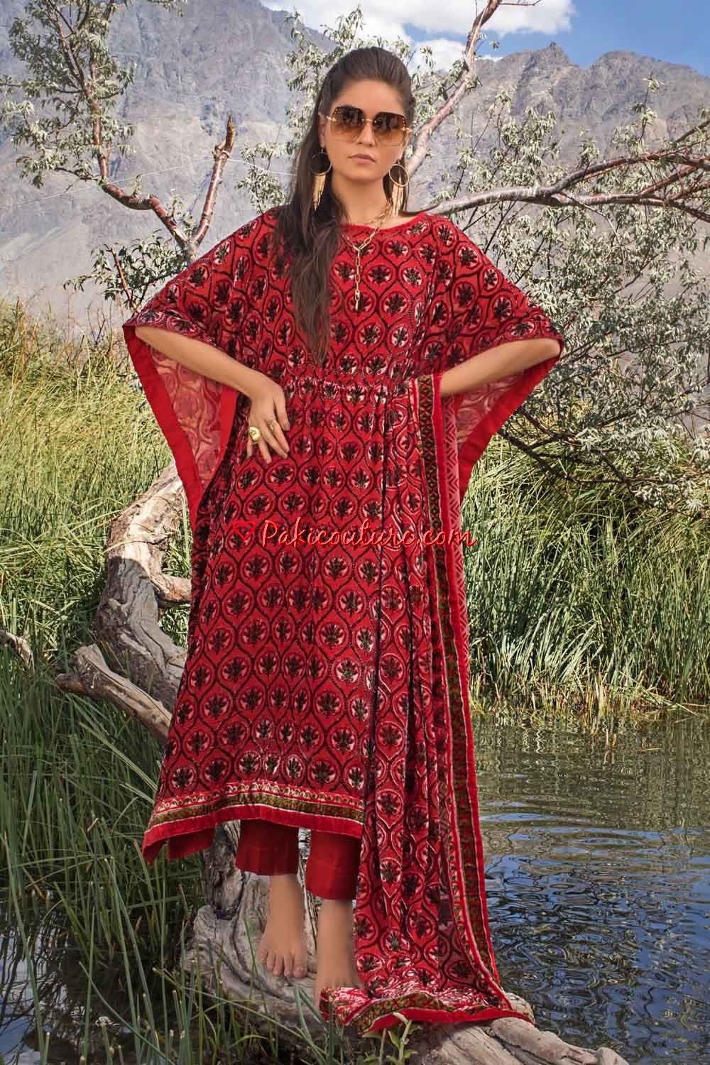 Velvet dresses by gul ahmed new arrivals