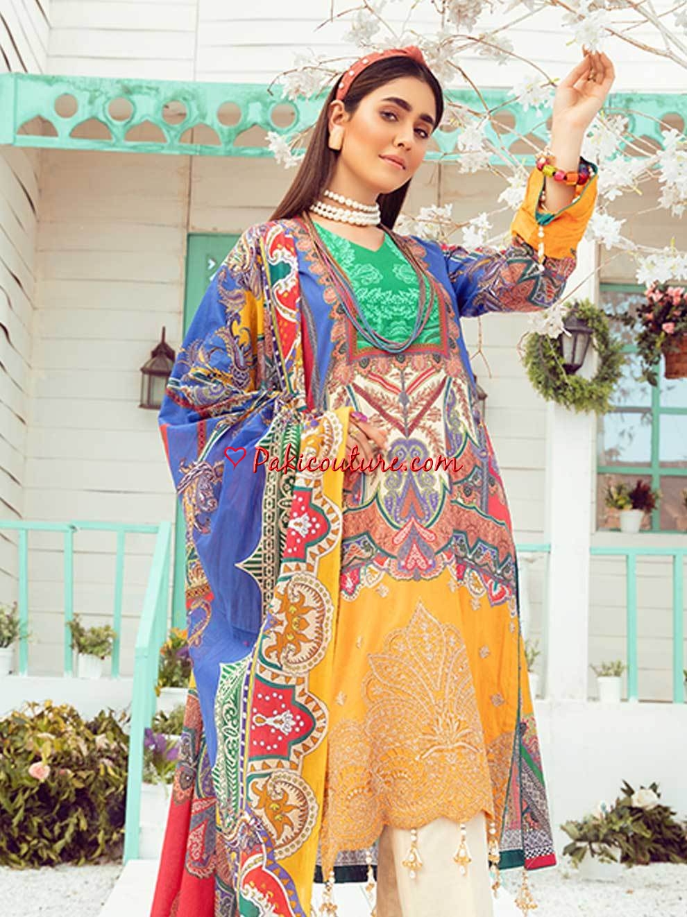 NUR Husn-e-Jahan Embroidered Lawn Collection 2021 Shop Online | Buy ...