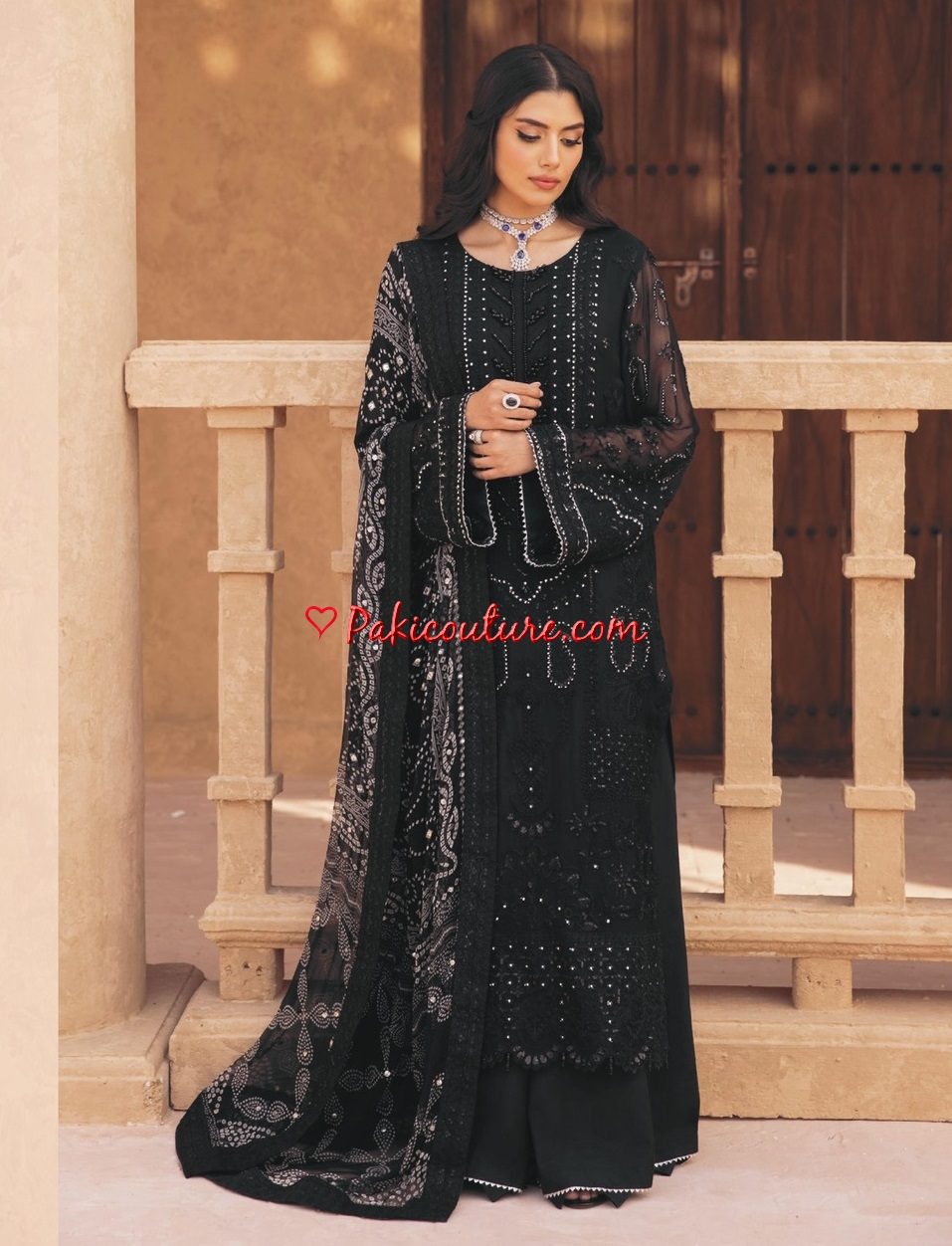 Pakistani black dresses 2019 cheap