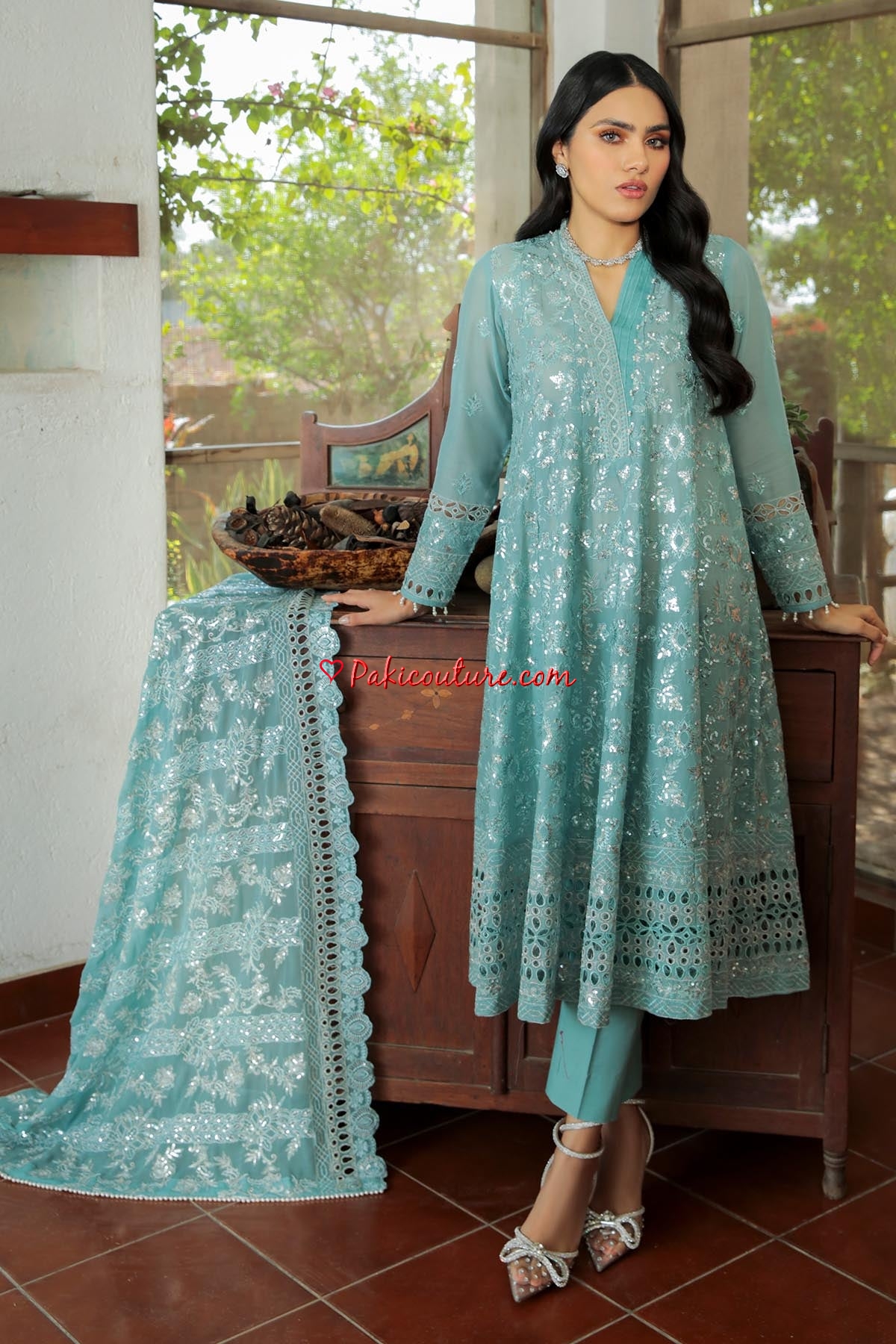 white christmas dresses 3 Piece Swiss Lawn Suit-Printed (Unstitched) – fabrixpulse main image 1