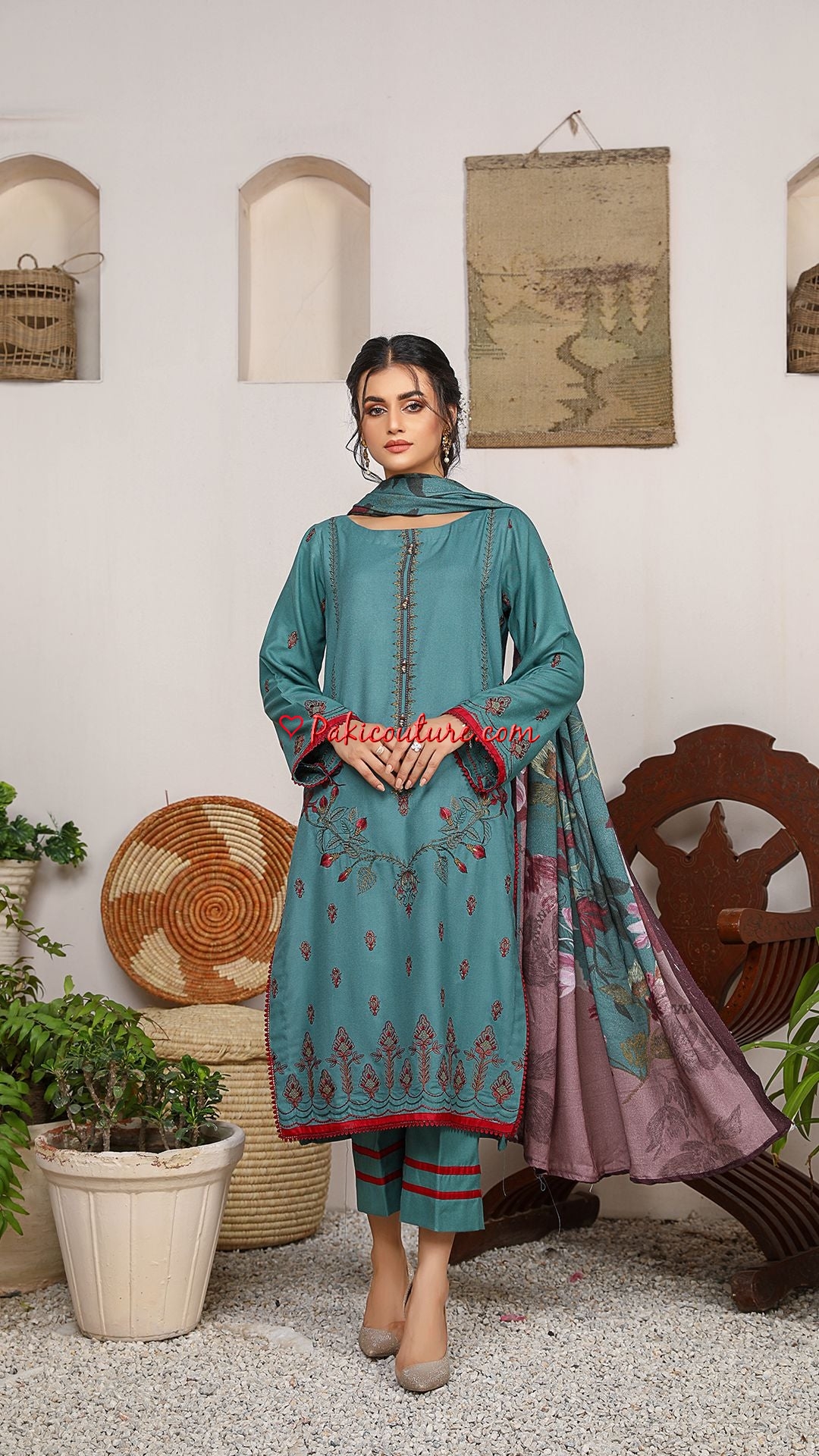 Puri Fabrics Mohay Khaka Woolen Peach Collection 2022 Shop Online Buy