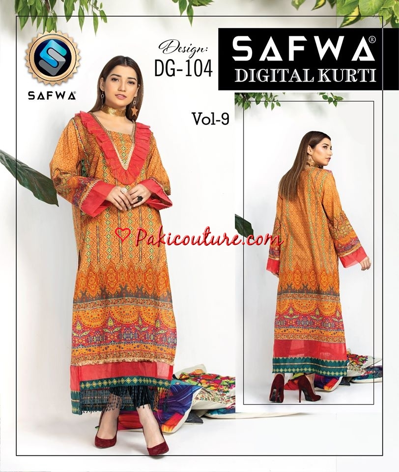 safwa digital kurti 2020 with price