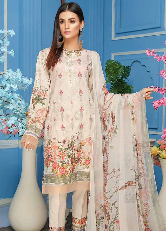 Sanam Saeed by Puri Fabrics Missouri Embroidered Lawn Collection 2020 ...